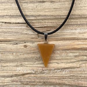 Natural Stone Arrow Necklace‎